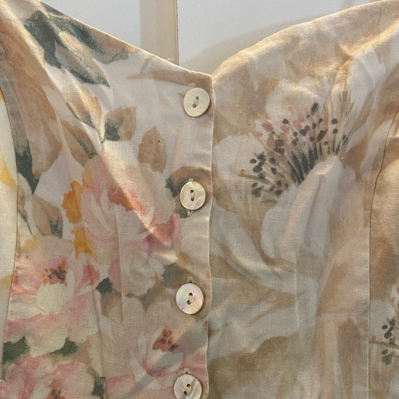 H&M linen blend button down dress - Picture 5 of 8